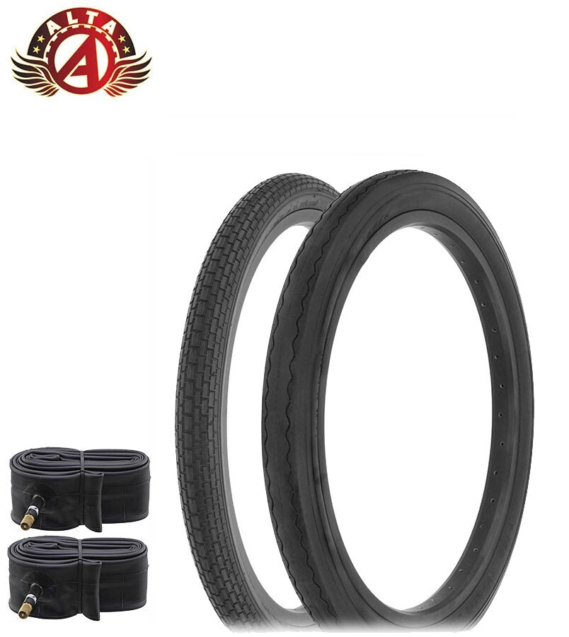 SCHWINN STYLE MINI BRICK 20X 1.75 S2 & 20 X 2.125 S2 STINGRAY SLICK TIRE W/TUBES