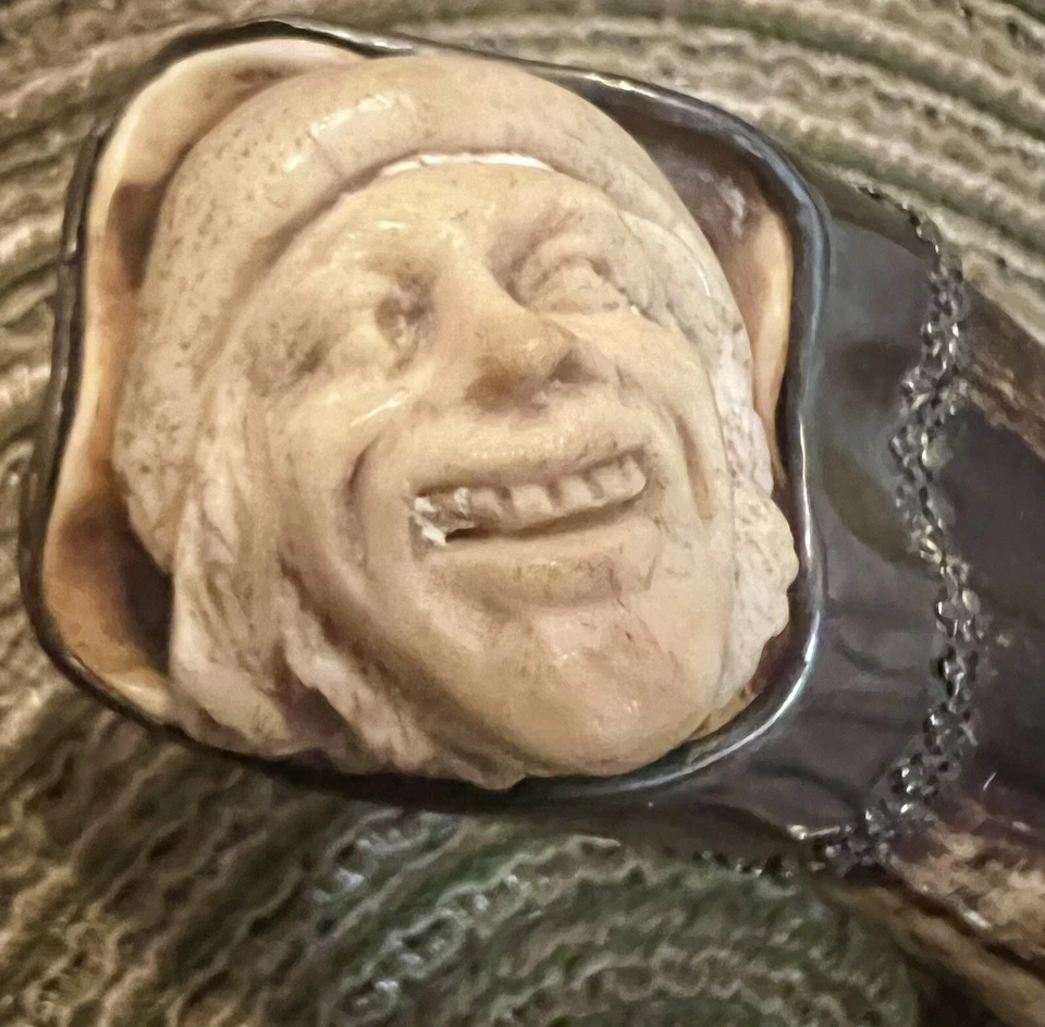 Rare Carved Horn Corkscrew ! UNIQUE & ECLECTIC, Carved/Formed Head as End Piece - Image 2 of 4