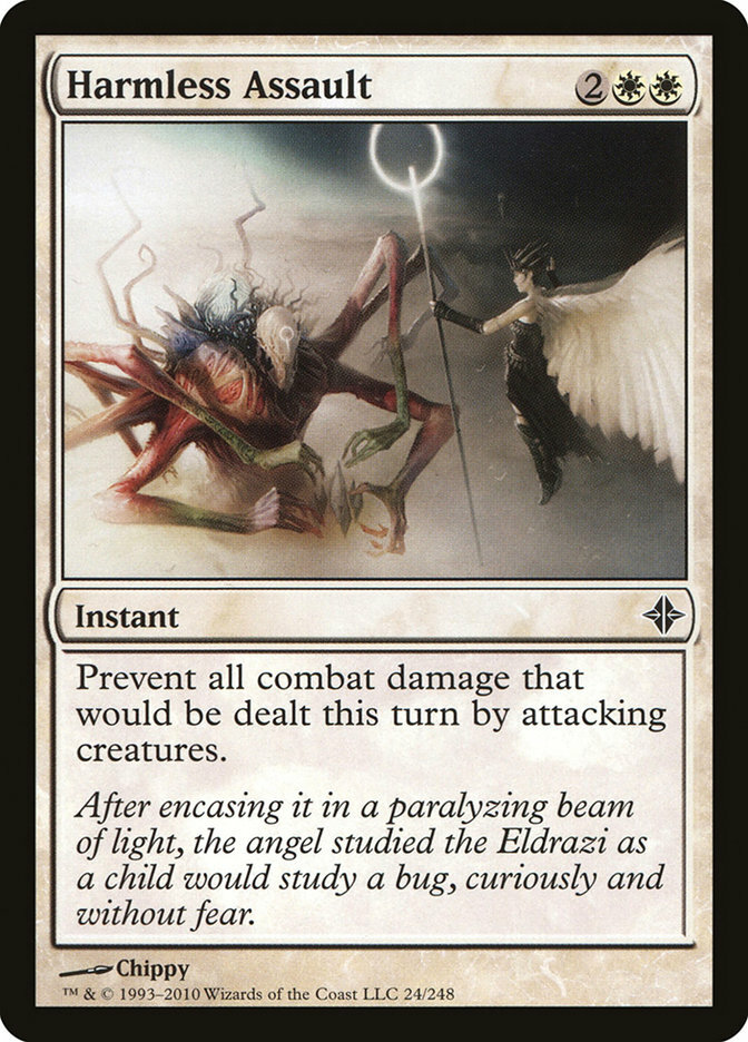 1x FOIL Harmless Assault ROE #024 MTG Magic English NM/Unplay