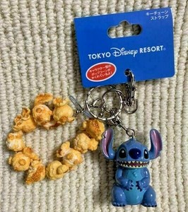 Tokyo Disney Resort Stitch Popcorn Key Chain Japan Exclusive Ebay