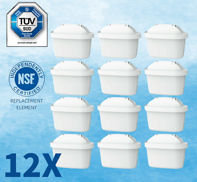 AQUA CREST TÜV SÜD, NSF Certifiée Filtre, Remplacement pour Brita® Maxtra Pro® All-in-1, Maxtra+® Plus Cartouche de Filtre à Eau, Compatible avec Brita® Marella® Carafe Filtrante (12 AQUA CREST TÜV SÜD, NSF Certifiée Filtre, Remplacement pour Brita® Maxtra Pro® All-in-1, Maxtra+® Plus Cartouche de Filtre à Eau, Compatible avec Brita® Marella® Carafe Filtrante (12
