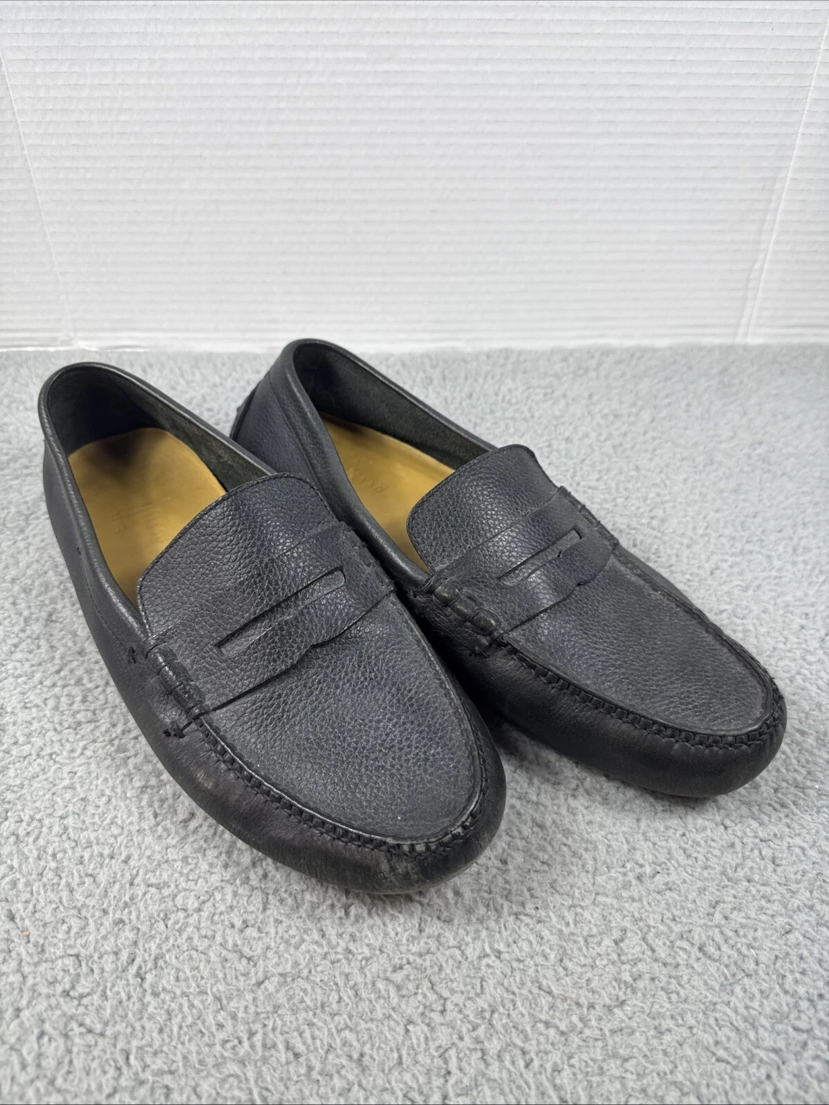 NIKE Scarpe mocassino Cole Haan Air Grant pelle ciottolata guida penny da uomo US 13 W