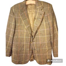 Corbin Glenn Plaid Single Breasted Blazer With Multicolored Stripes