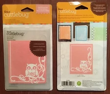 CUTTLEBUG OWL FLOURISH A2 EMBOSSING FOLDER - #37-1913 ORANGE PKG -NEW IN PACKAGE