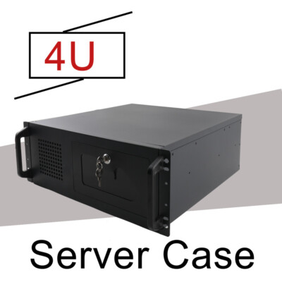 4U Servergehäuse Rack-Gehäuse Rackmount PC-Gehäuse 7 x 3.5 HDD Laufwerkschächte