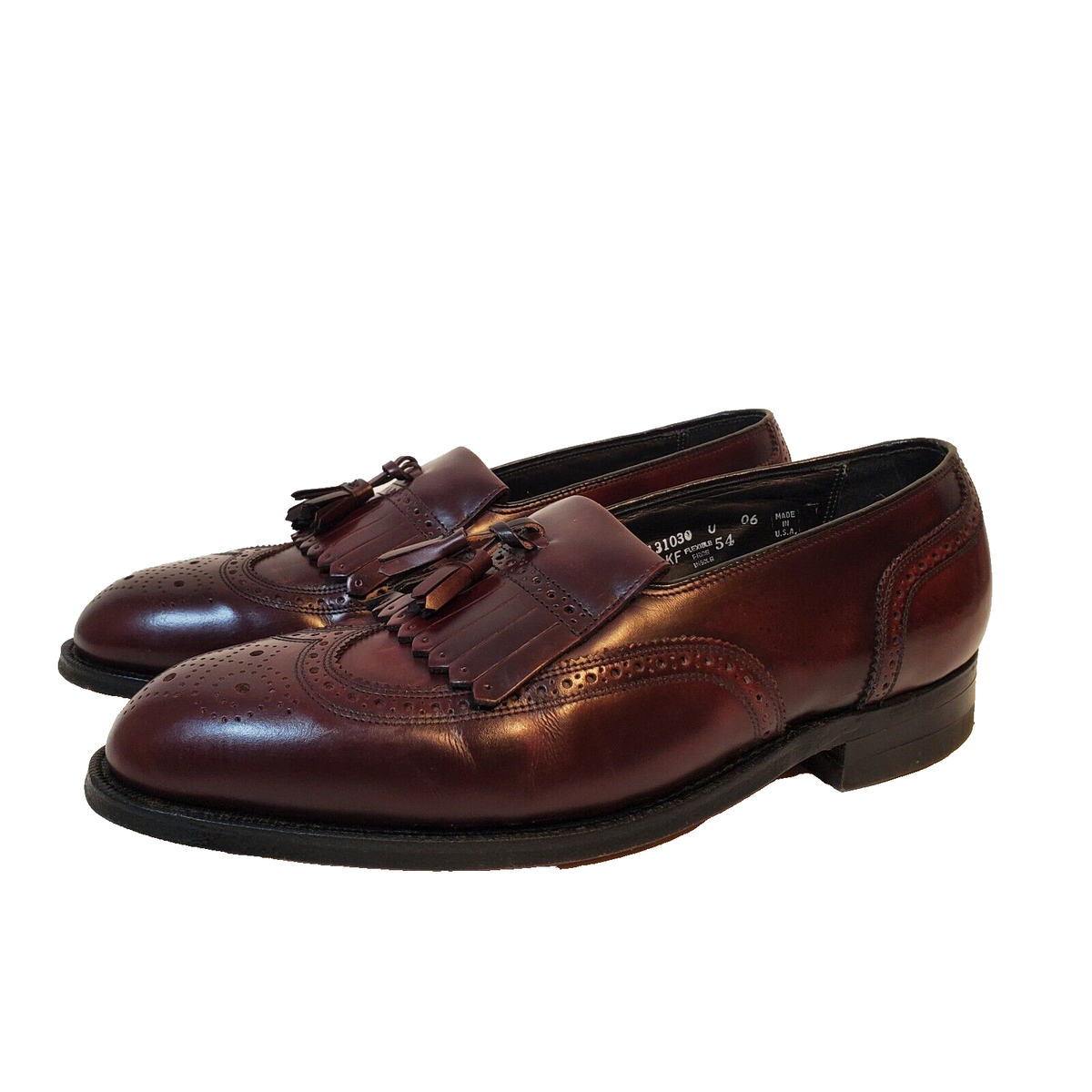 Florsheim Imperialタッセルローファー USA製 80s 90s Florsheim Imperial Mens Wingtip Tassel Loafers Oxblood Burgundy SZ