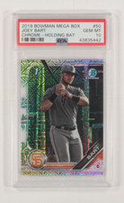 2019 Bowman Mega Box Joey Bart Chrome Holding Bat PSA 10 Gem Mint #50