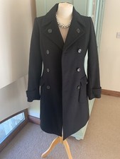 Lk Bennett Black Overcoat Size 8