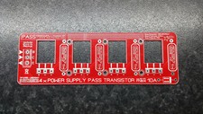 External PASS Transistor 10A Power Supply Board-PCB 4x-TIP3055 