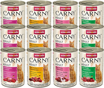 Animonda Carny Adult Katzenfutter Nassfutter Auswahl kräftige Sorten 12 x 400g