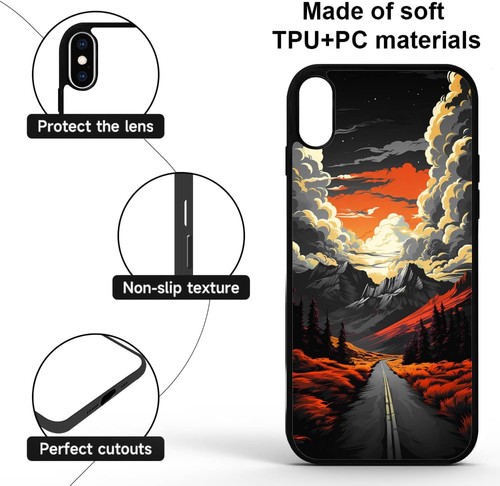 Road to Black Mountains Cover For iPhone X XS 11 12 13 14 15 Pro Max - Picture 19 of 240