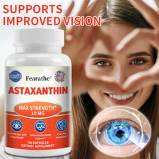 Astaxanthin Powerful Antioxidant Support 10mg 30/60 /120 Capsules Made In USA