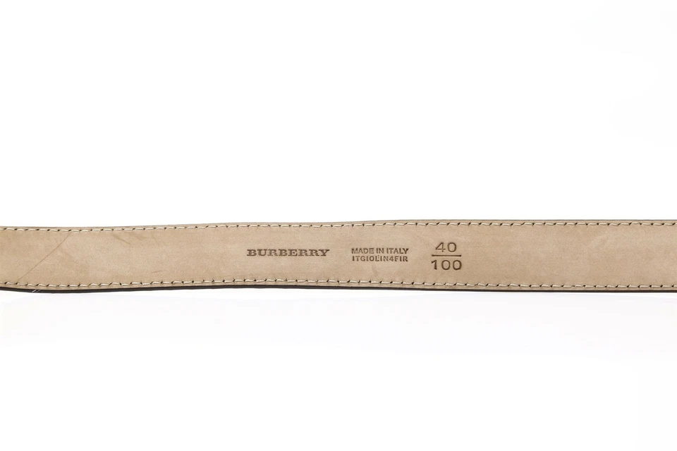 BURBERRY Woman's Snakeskin Red Leather Belt Sz 40 New! 135202 - Image 4 of 4