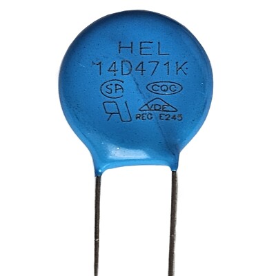 蛍石 14D471K METAL OXIDE VARISTOR, EMF VOLTAGE SPIKE SUPPRESSION, 14D