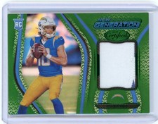 2020 Panini Certified Football Emerald Rookie Patch #3 Justin Herbert #3/5