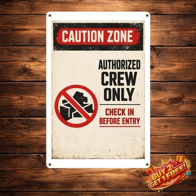 OSHA No Admittance Mine Danger Sign Weatherproof Safety Metal Sign 8x12