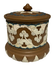 Antique Doulton Lambeth Stoneware Tobacco Jar