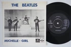 BEATLES Michelle / Girl RARE Sweden 45 DARK BLUE VARIANT swedish HEAR!