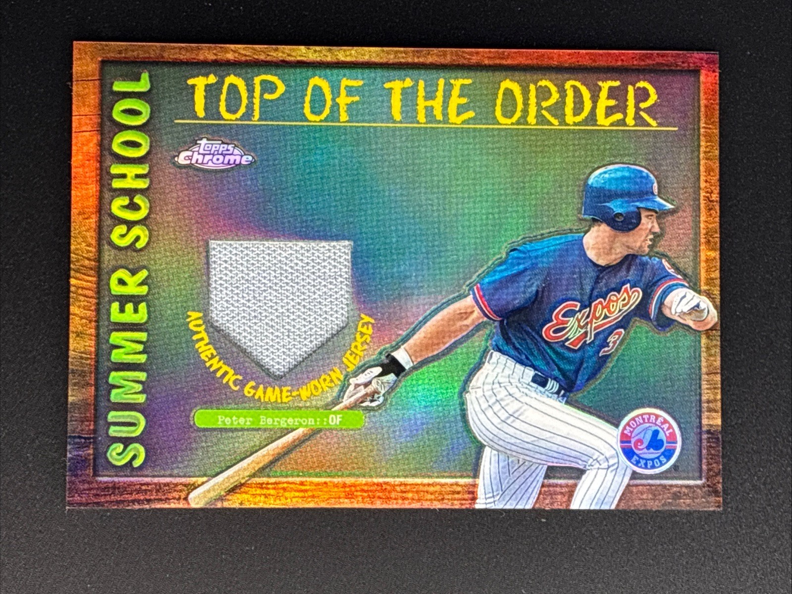 2002 Topps Chrome Baseball-Summer School Top of the Order Peter Bergeron #TOC-PB