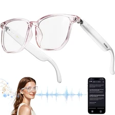AI Smart Glasses with Chat GPT,Bluetooth Glasses with 150+ Translation,Smart ...