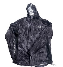 Huk Men’s Camo Packable Rain Jacket In Kryptek Typhon Size Large