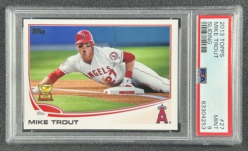 MIKE TROUT PSA 9 2013 TOPPS #27 ALL-STAR ANGELS 4253