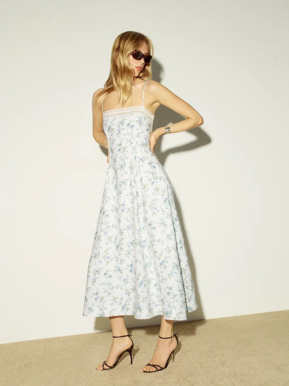 Reformation Women's Pomona Linen Dress - No Import Fees