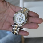 Vtg Seiko Kinetic Sports 100 5M43-0A39 Two Tone Watch Not Holding charge