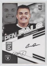 2023 Panini Donruss Elite Pen Pals Aidan O'Connell #PPAOC Auto qf8