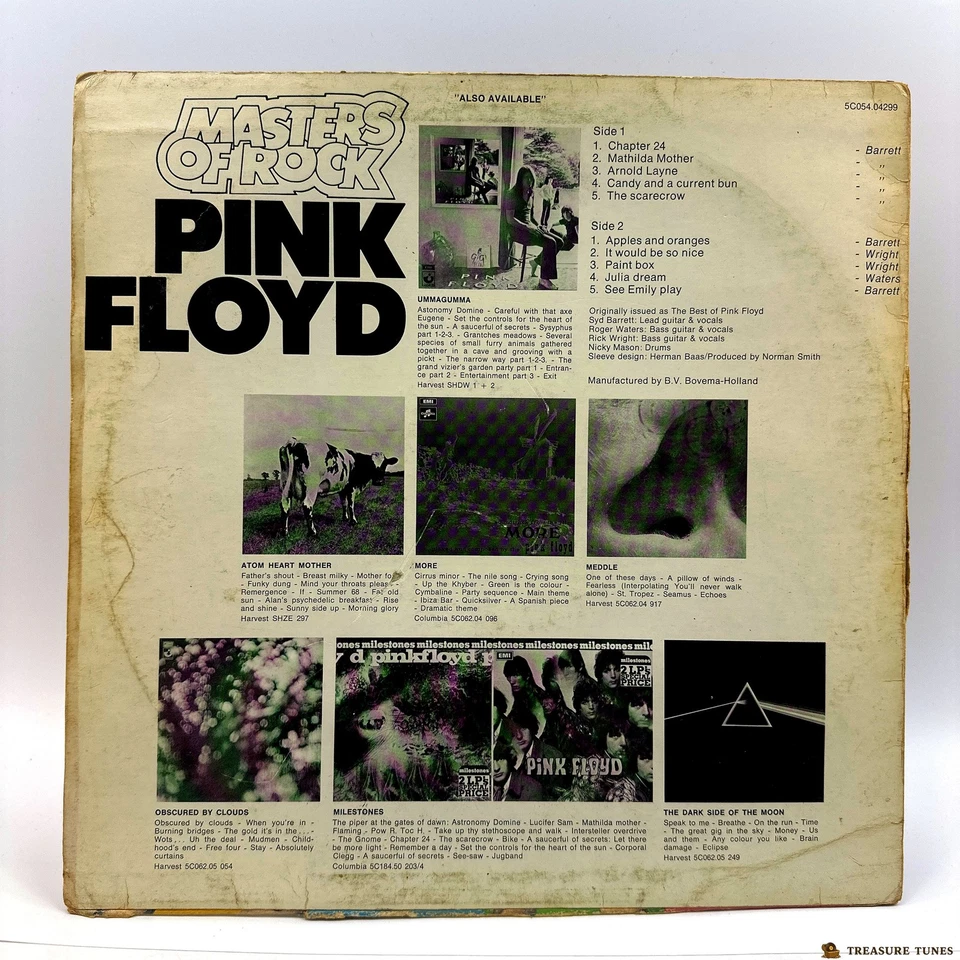 Pink Floyd – Masters Of Rock Vinyl (LP, Compilation, Stereo) - Image 3 of 4