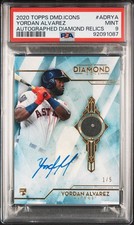 2020 Topps Diamond Icons Diamond 💎 Relic Auto #1/5 Yordan Alvarez Super Rare