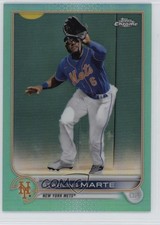 2022 Topps Chrome Aqua Refractor 66/199 Starling Marte #132 1pm3