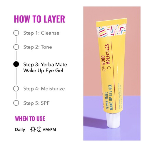 Good Molecules Yerba Mate Wake Up Eye Gel - Yerba Mate Hyaluronsäure und Ca... - Bild 3 von 5