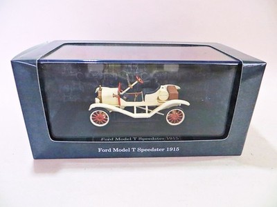 PHILATELIE LIECHTENSTEIN '1915 FORD MODEL T SPEEDSTER' CREME 1:43. DONGGUAN. MIB