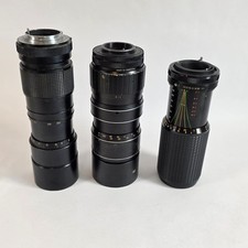 Lot of 3 Lens Vivitar Albinar-ADG JC Penny M-Coated See Details on Types of Lens