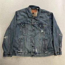Levi’s  Denim Trucker Jacket Men’s Size XL PC9-72334-0583 Blue Button Front