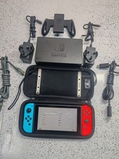 Nintendo Switch with Case Chargers TV Dock and all cables