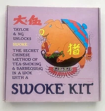 Vintage TAYLOR & NG SWOKE KIT Chinese Method of Tea-Smoking & BBQing in a Wok