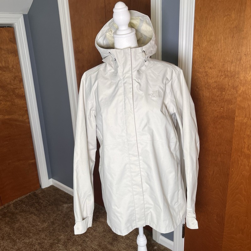 The North Face Women's Venture 2 Jacket In Off White, Size XL.