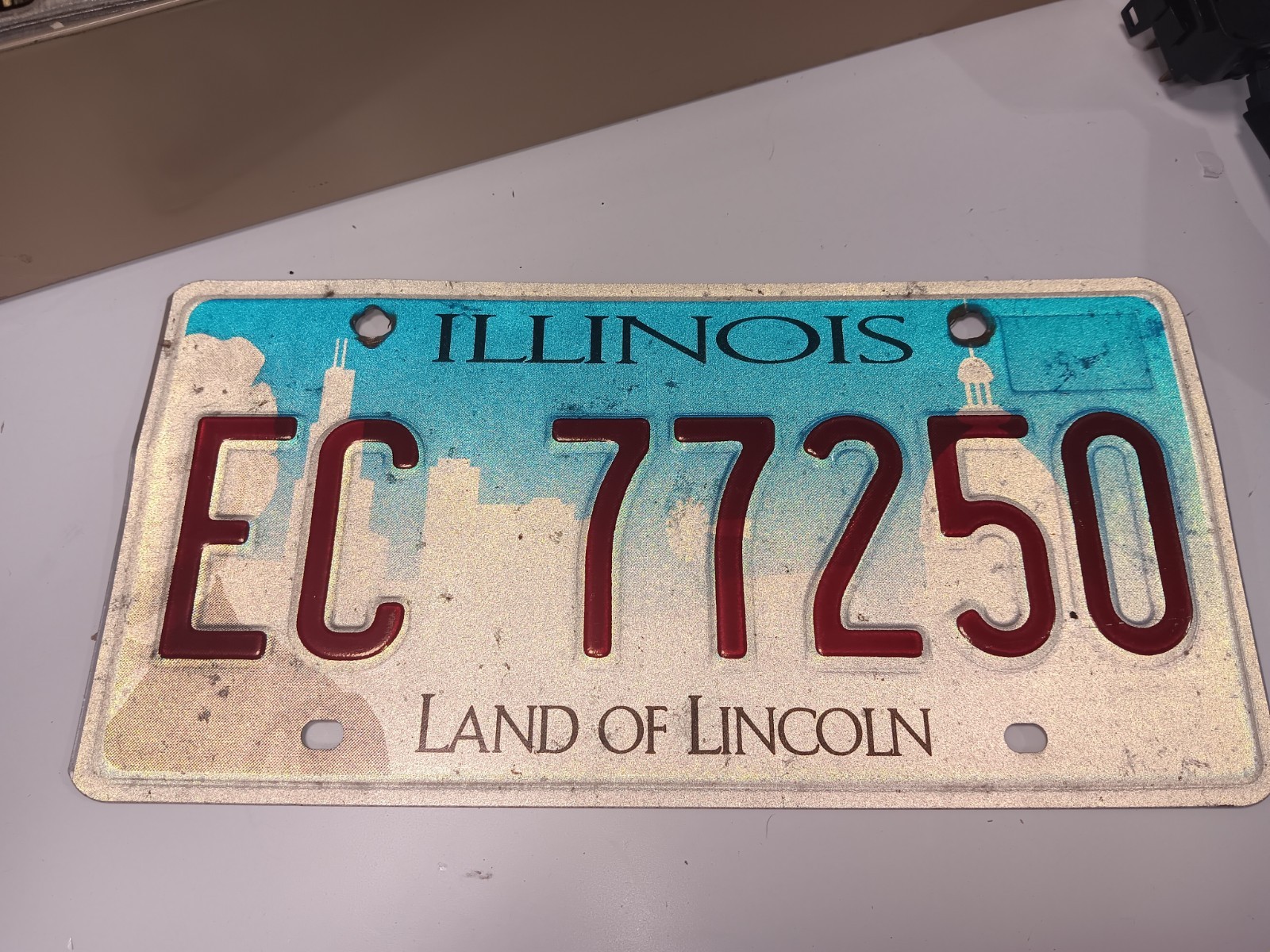 License Plate Illinois LAND OF LINCOLN