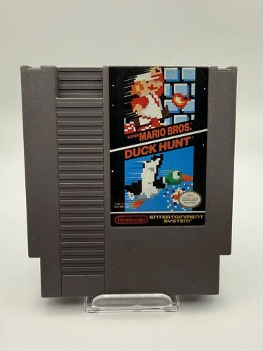 Super Mario Bros & Duck Hunt (Nintendo Entertainment System) Cleaned & TESTED