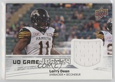 2018 Upper Deck CFL UD Game Jersey Larry Dean #GJ-LD 6uq