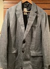 Banana Republic Blazer Mens 42R Gray Linen Heritage Slim Fit Sport Coat Jacket — photo 1
