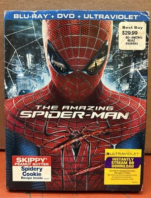 The Amazing Spider-Man (Blu-ray/DVD, 2012, 3-Disc Set) w/slipcover