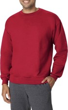 Hanes Ultimate Cotton Fleece Men's Unisex Sweatshirt Deep Red Size M   No Tag