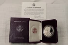 NobleSpirit Lovely 1986 S PROOF 1oz .999 American Silver Eagle in Box w CoA