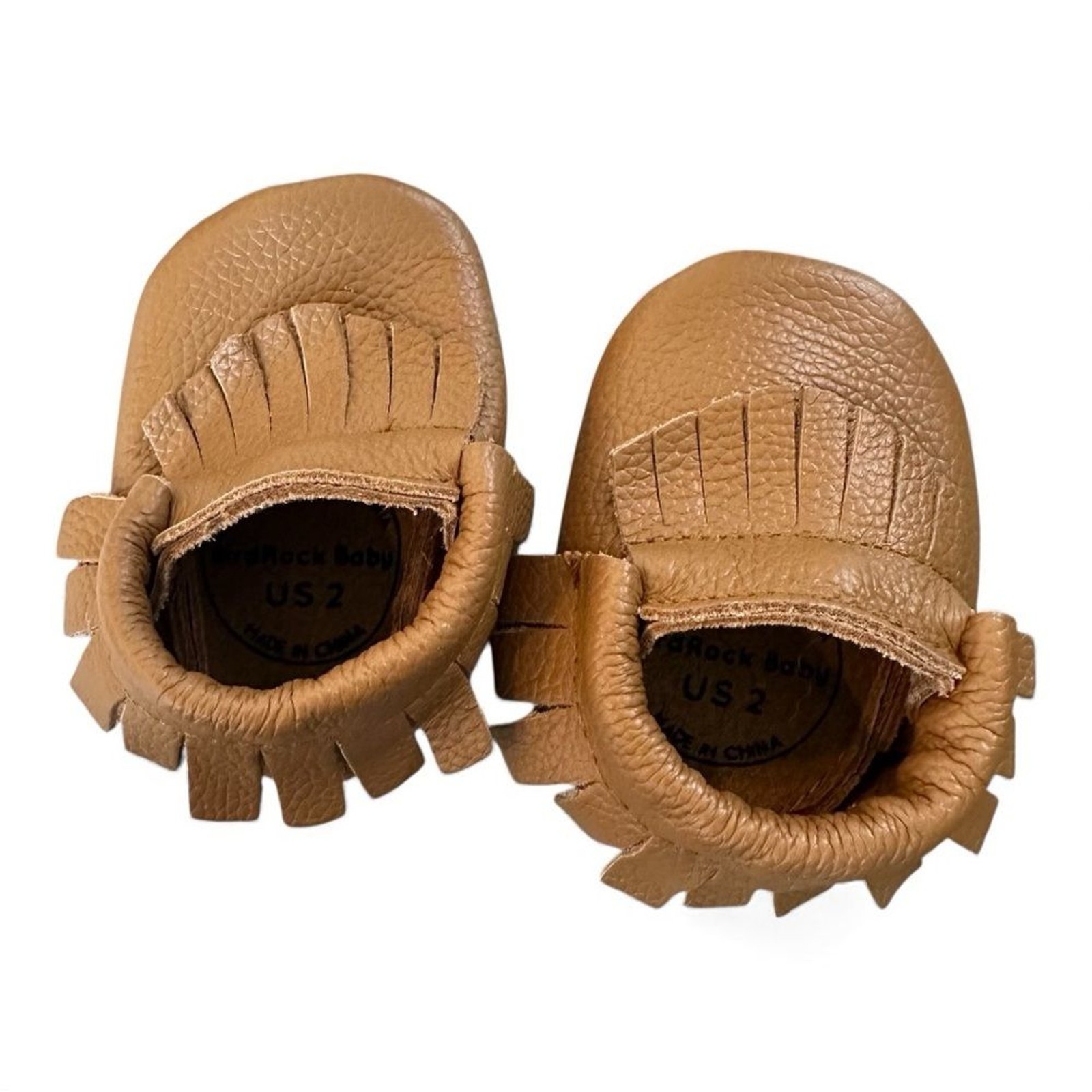 Moccasins Size 2 Genuine Leather Nwot