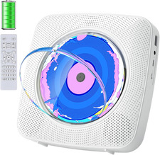 CD Player Portable Bluetooth Rechargeable: CD Players for Home with 1800Mah Des