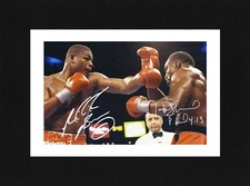 8X6 Mount RIDDICK BOWE & HOLYFIELD Signed PHOTO Boxing Print Ready to Frame