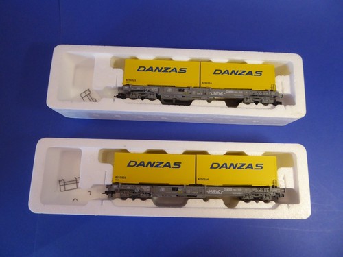 ROCO H0 67742 2x SBB Taschenwagen HUPAC mit "DANZAS"-Container (1) - Bild 3 von 8